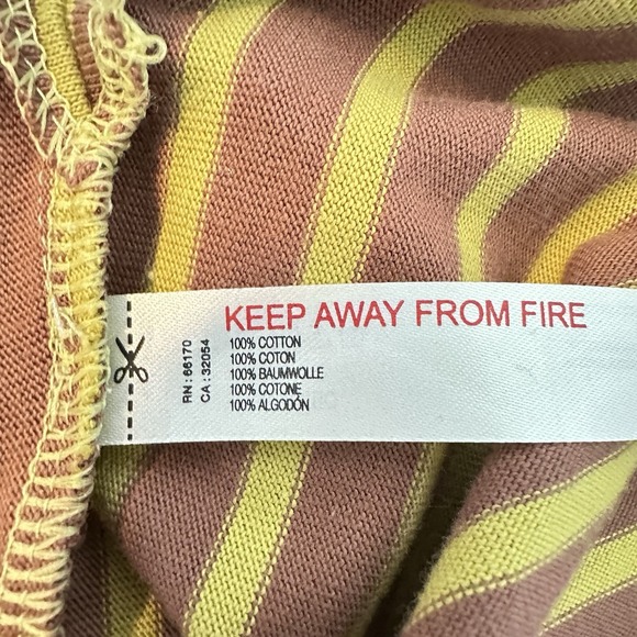 Free People‎ Beach Julie Striped Tunic - Avocado Combo Sz XS BROWN GREEN NWOT - Picture 8 of 8